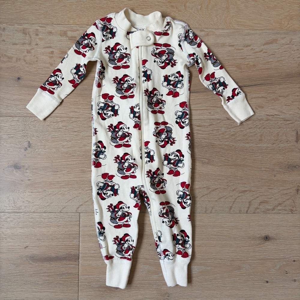 Hanna Andersson Disney Minnie/ Mickey Mouse Pj organic Sz 6-12 msc 70 cm *J18